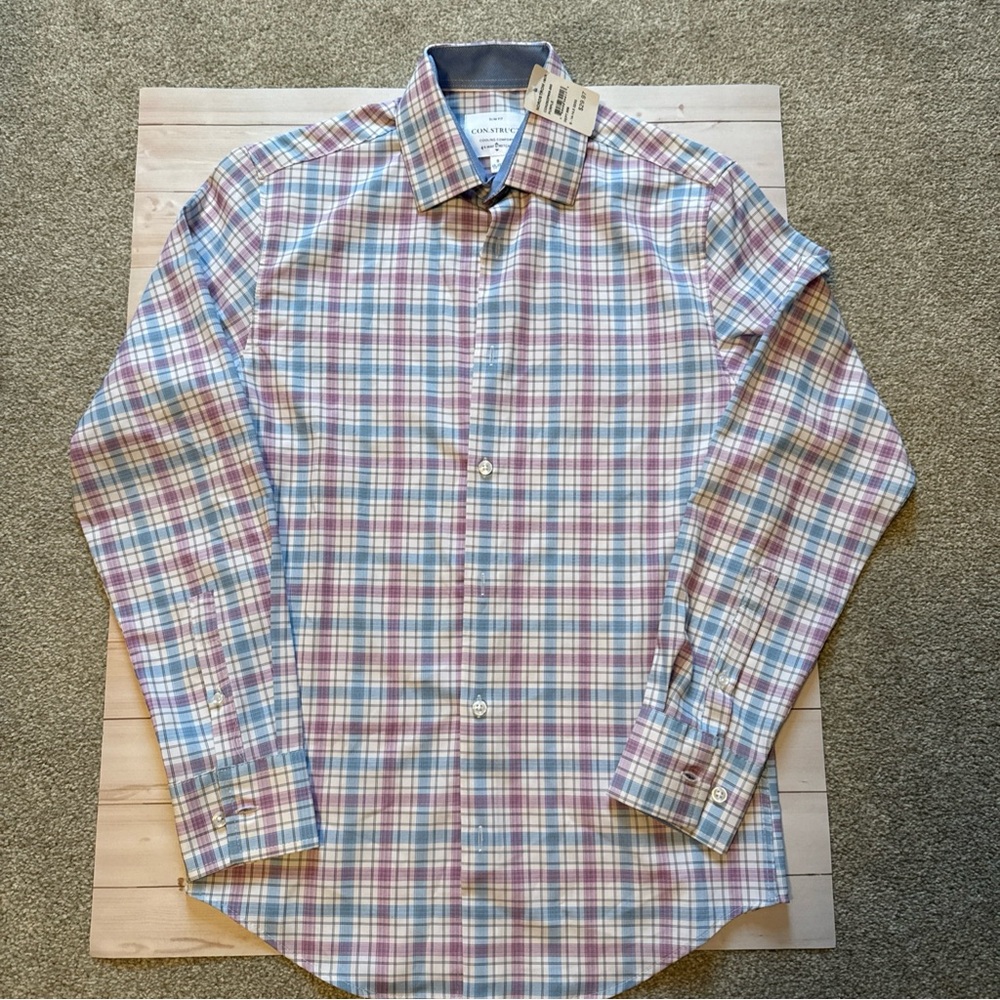 NWT Pastel Plaid Men's Shirt